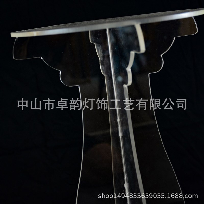 定制创意亚克力花架婚礼堂宴会厅高端白色系婚礼装饰摆件主桌花器