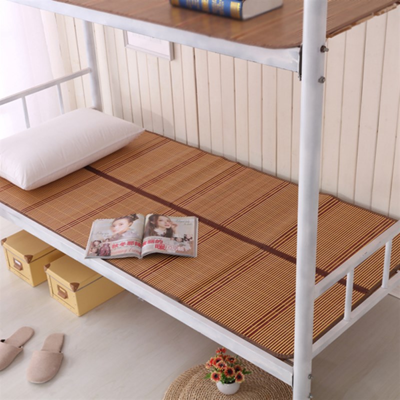 折叠竹席0.9m学生宿舍夏凉席双面竹凉席1.2m直筒席双人席1.51.8米