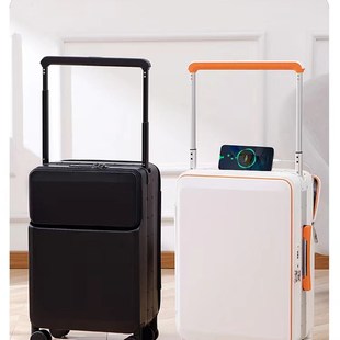 宽拉杆行李箱女新款侧开20寸登机箱子学生前置开口旅行密码皮箱男