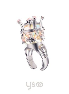 旋转木马戒指925银童话风创意设计游乐场出游约会礼物送女友表白