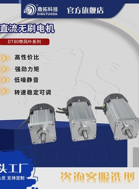 220v750w6千转80型电动机带风无刷电机直流叶无极调速高转速