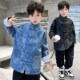 男童汉服2025春秋男孩中国风牛仔外套华服儿童国学服上衣唐装 礼服