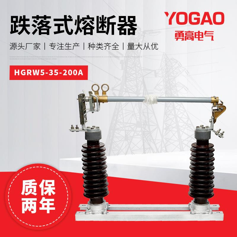 35KV高压熔断器RW5-35-40.5KV/100A200A高压防风型跌落式熔断器