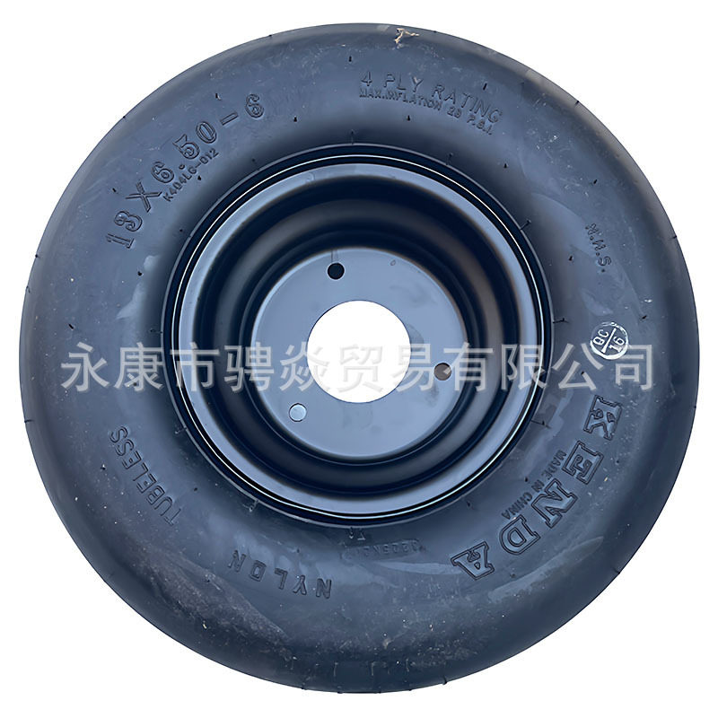 改装四轮沙滩车配件漂移车卡丁车13×6.50-6寸加厚真空光胎轮毂