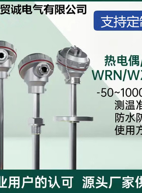 皖贸诚WRN-430 K型热电偶 刚玉陶瓷 DN50 0-1300℃