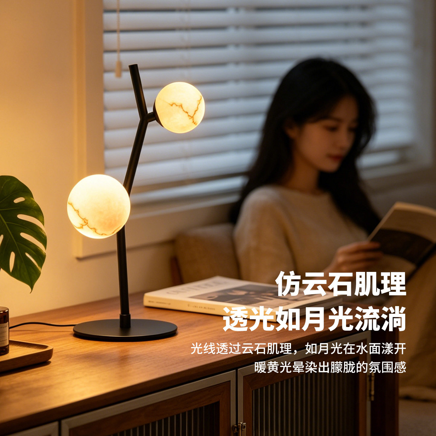 复古美式落地灯客厅沙发旁高级感装饰落地灯卧室床头氛围台灯L001