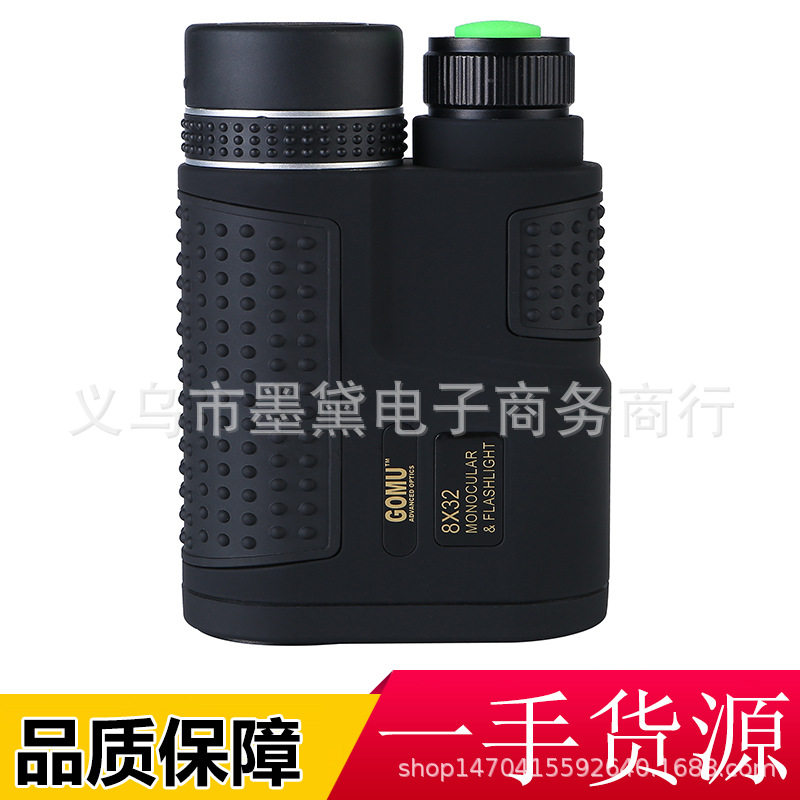 厂家直销 新款 GOMU8X32 微夜视 高清高倍单筒望远镜 户外便携式
