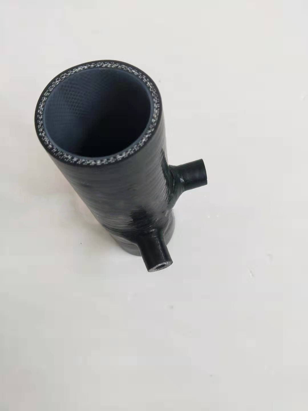 氢能新能源电池 电堆动力汽车硅胶管 耐高温高压尾排硅胶管三通管