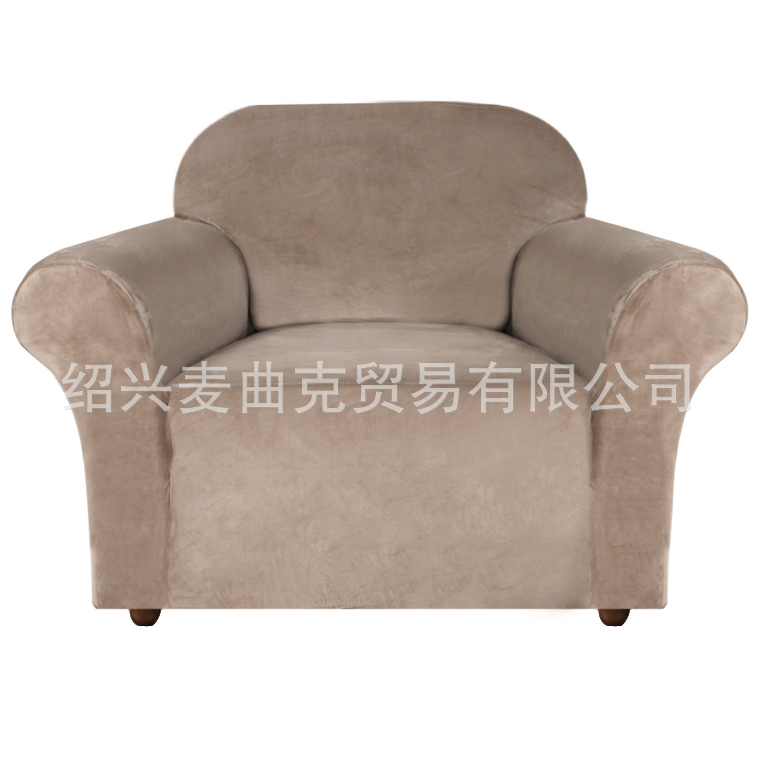 跨境美式天鹅绒弹力全包沙发套罩布纯色布艺防尘沙发套全套批发