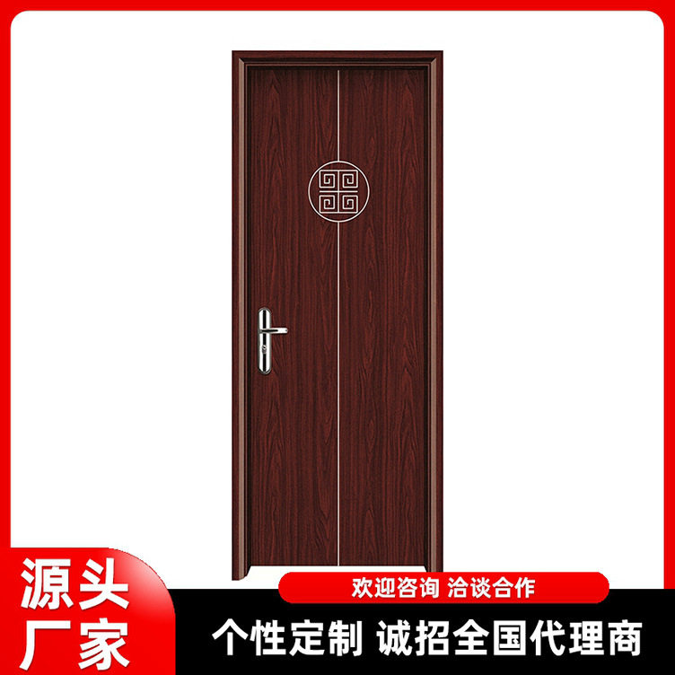 加工定制木塑门 防水坚固耐用转印门 出租屋厕所洗手间门加工订做