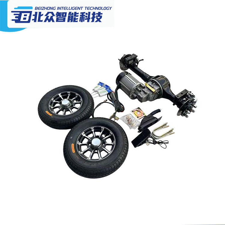 四轮电动车碟刹前后桥总成全套配件加重型前桥后桥总成碟刹总成