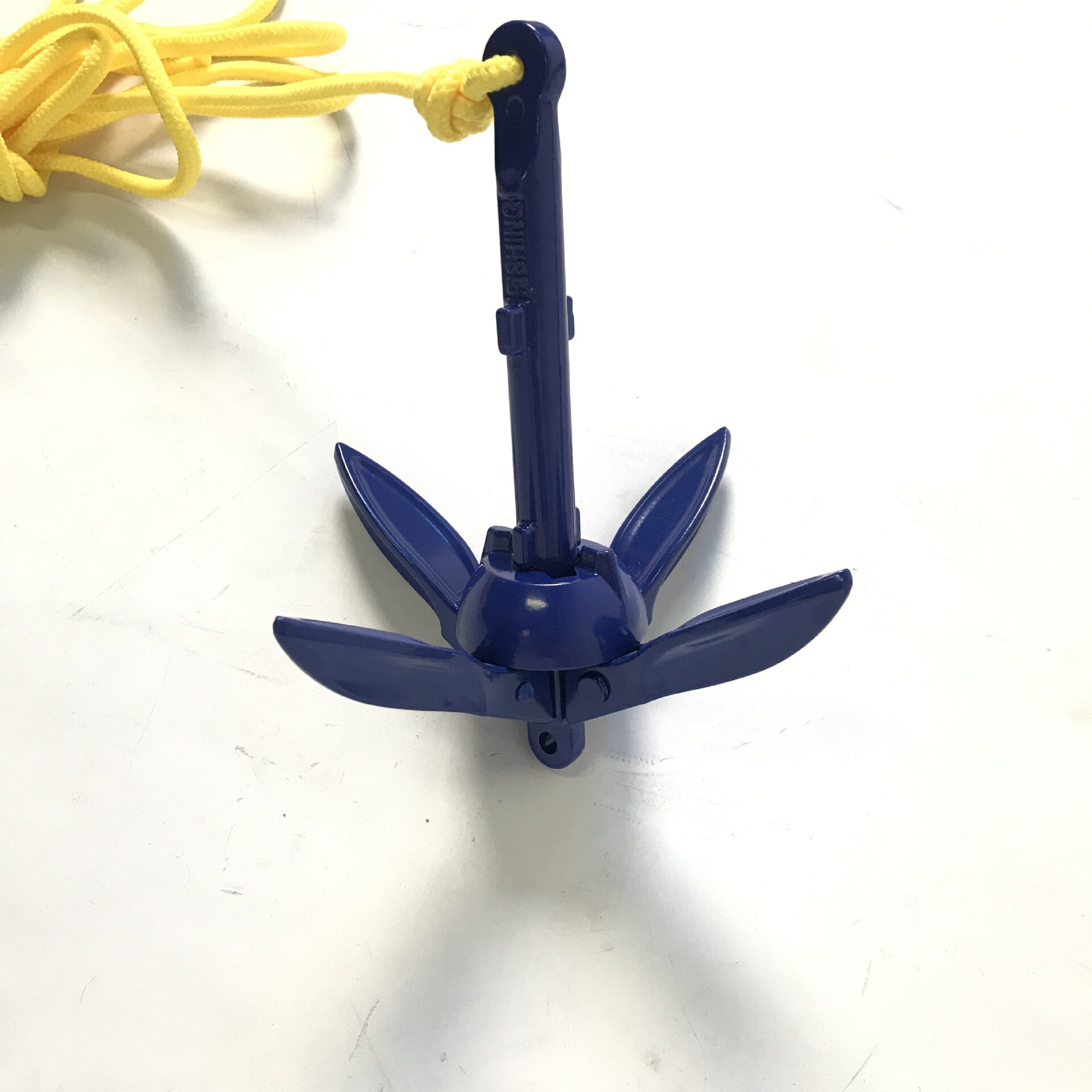 铝锚船锚折叠伞锚伞形锚钓鱼船小船用锚皮划艇锚游艇锚蓝色