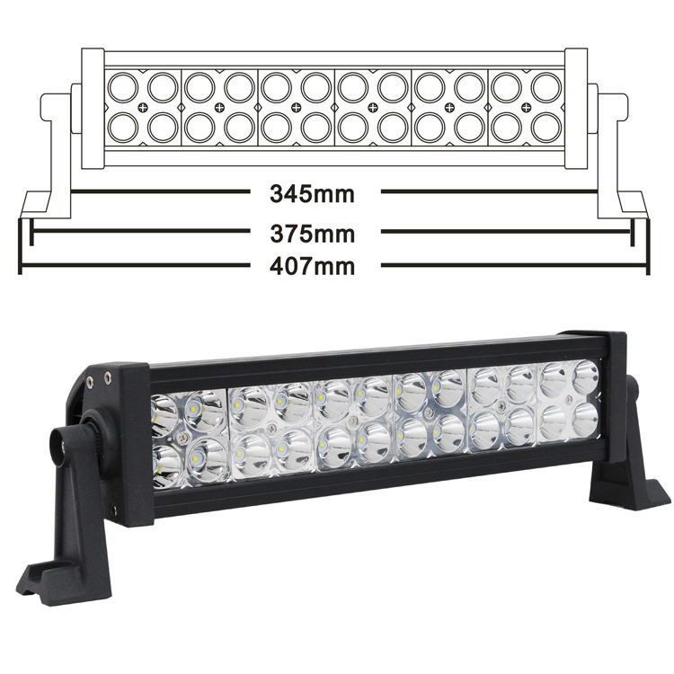 厂家直销 72W LED工作灯 LED车顶灯 LED长条灯 工程灯 汽车射灯