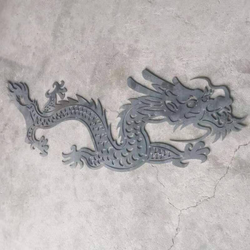 铁艺大门栏杆配件铁皮冲压龙凤铸造别墅工厂农村铁艺大门配件