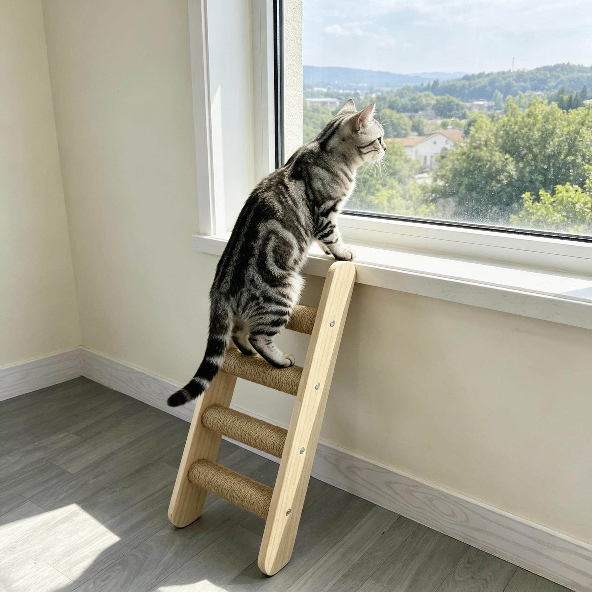 猫爬梯猫爬架猫柜猫笼猫别墅猫窝配件猫梯子攀爬梯宠物楼梯小户型