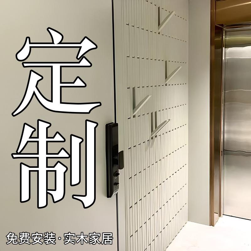 钢琴键挂衣架入户门卧室玄关挂衣区墙上挂衣架置物架实木定制工厂