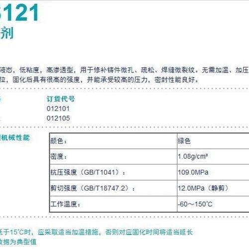 可赛新TS121渗透剂胶水滴透金属铸件焊缝裂纹微孔砂眼修补剂50m1