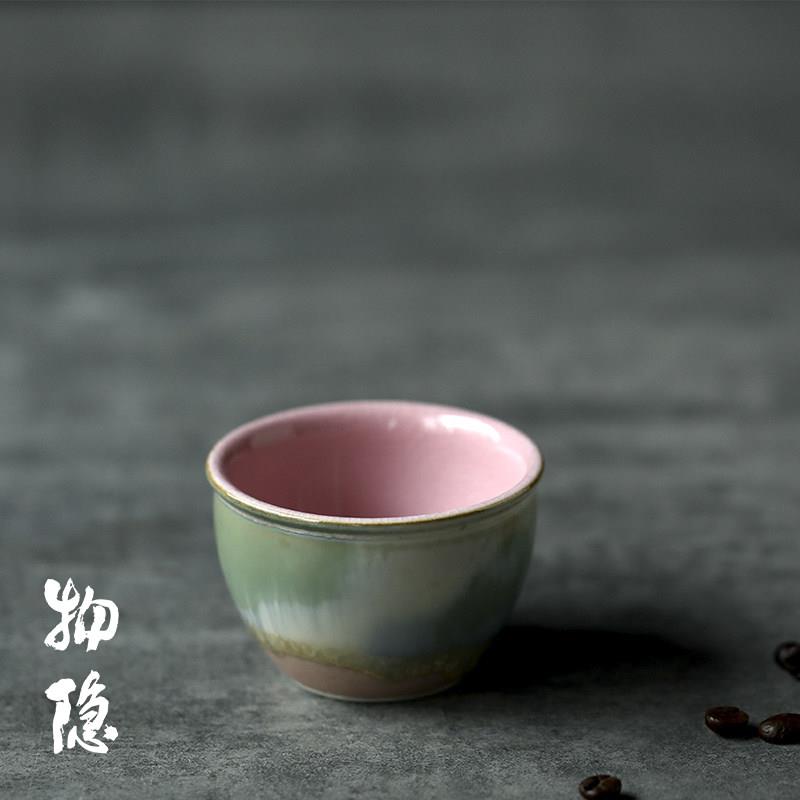 物隐堂丨主人杯单杯景德镇手拉坯原矿缸杯高温窑变陶瓷茶杯 冰粉