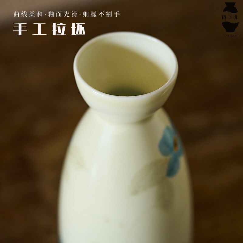景德镇宋氏美学陶瓷小花瓶客厅桌面水培插花花器复古迷你摆件