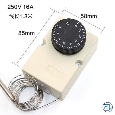 带壳旋钮温度控制 器0-400-500-60 50-300度温控开关 温 控器