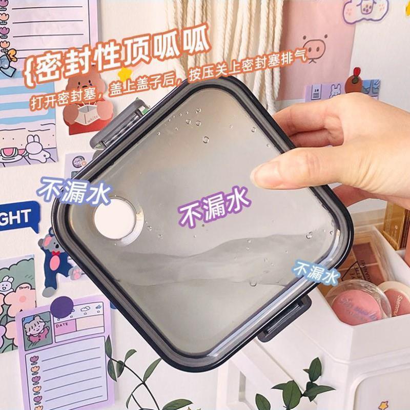 饭盒可爱少女女生颜值高微波炉加热轻便可微波便携式餐盒ins风小
