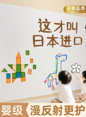 静电白板贴吸附墙贴不伤墙壁可移动小黑板贴纸可擦写字板儿童画板