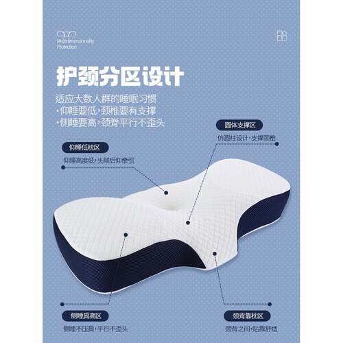 人体工学枕头护颈椎助睡眠颈椎枕修覆颈椎专用睡眠枕记忆棉护颈枕