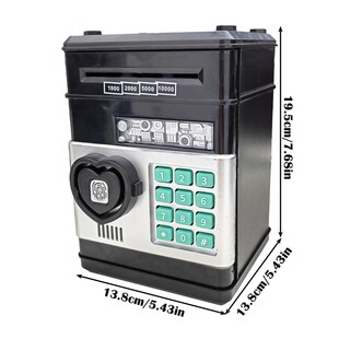 指纹密码箱存钱罐ATM存取款机超大号储蓄罐带锁创意可.爱儿童礼物