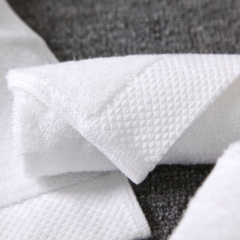 酒店小方巾5条装 纯棉吸水洗脸毛巾刺绣LOGO宾馆美容院餐厅擦手巾