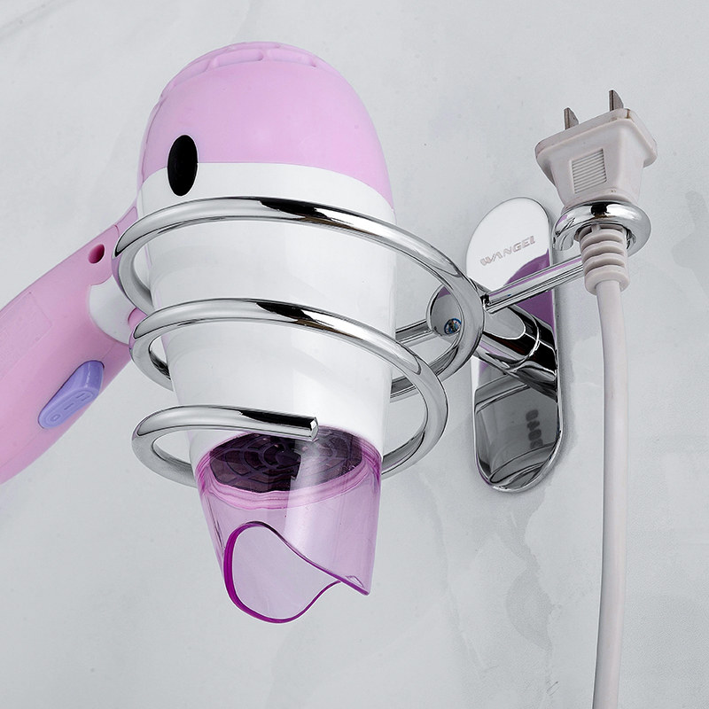 电吹风机架免打孔不锈钢壁挂架吸盘式浴室置物架卫生间收纳风筒架