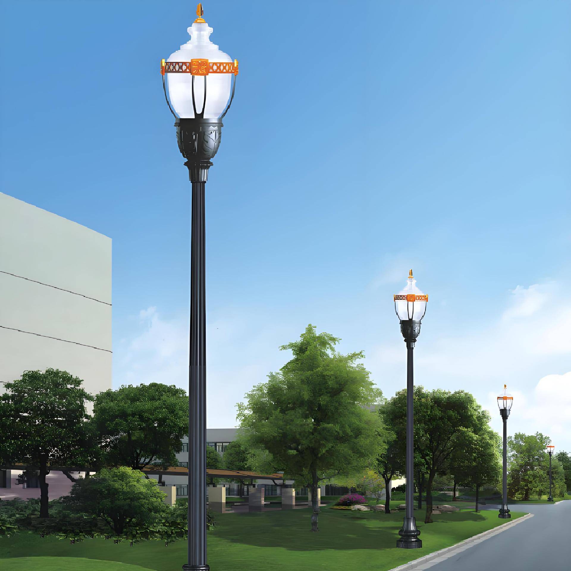 户外3米3.5米庭院灯厂家供应景观灯草坪灯路灯小区公园景点庭院灯