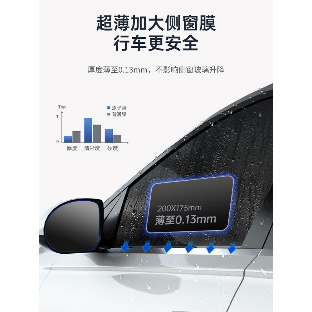 适用于23款吉利星瑞汽车用品改装配件2023后视镜防雨膜贴反光防水