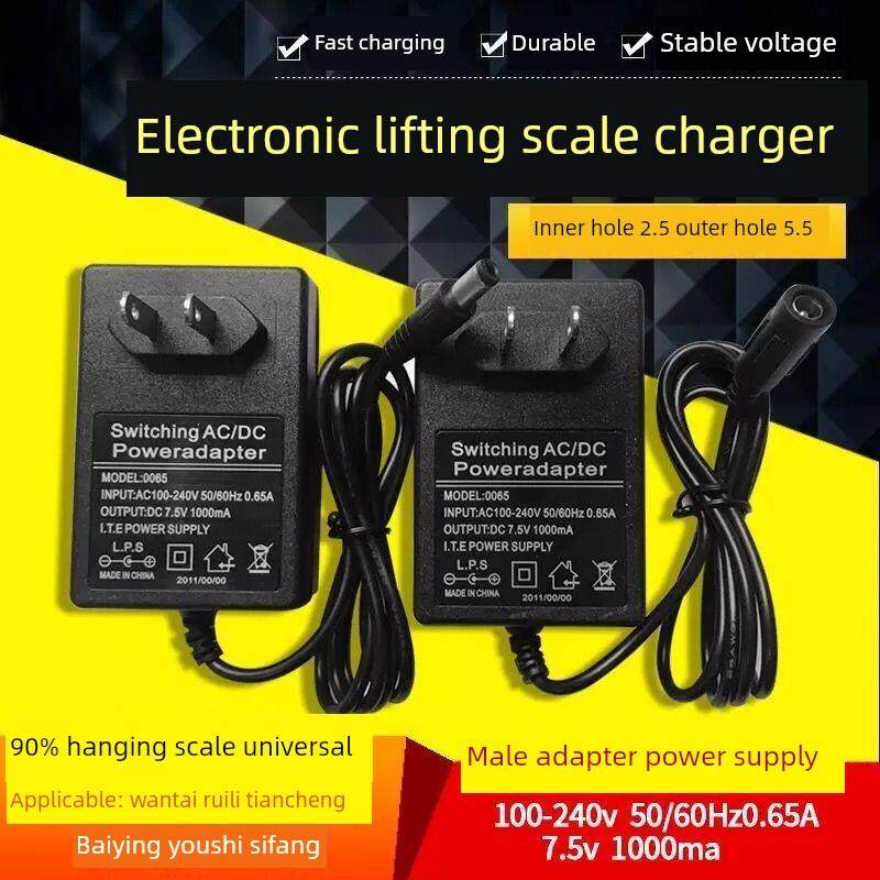 天辰万台瑞丽友盛广场百鹰挂秤电子秤配件7.5V1000Ah充电器1A