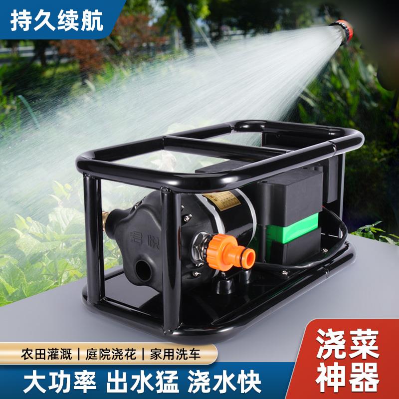 浇菜浇水灌溉泵农用浇地农田充电式抽水泵小型浇菜神器浇水机水泵