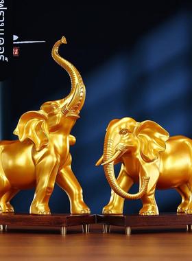 弗朗德黄铜大象摆件象家居玄关办公室公司装饰品摆设乔迁开业礼品
