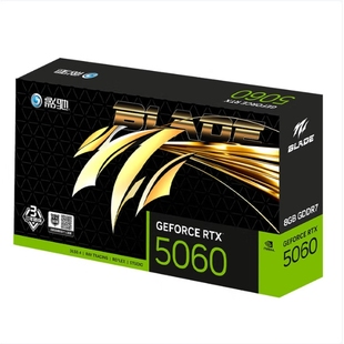 影/驰显卡RTX 5060 8G DDR7 魔刃 黑