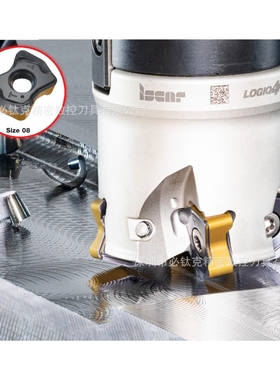 伊斯卡iscar总 铣刀盘FFX4 FD100-8-32-08不锈钢加工轻快