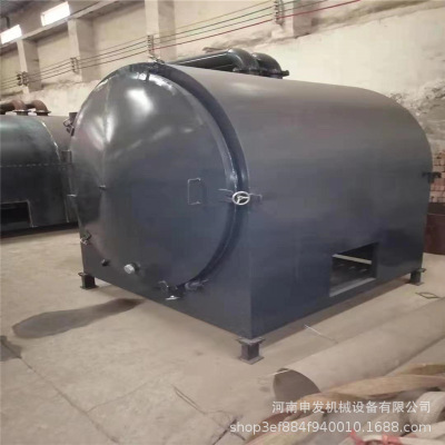 大型原木炭化炉生产线 工业木炭炭化炉 炭化果木原木杂木木炭机