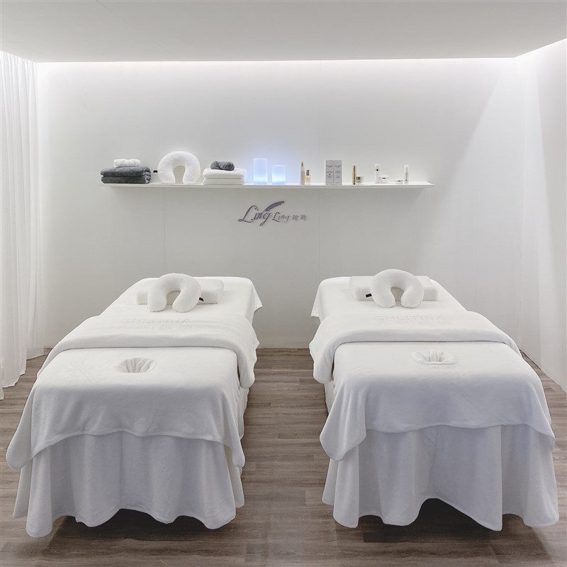 美容床罩防滑四件套通用纯色北欧风床套被L套按摩被单定制logo