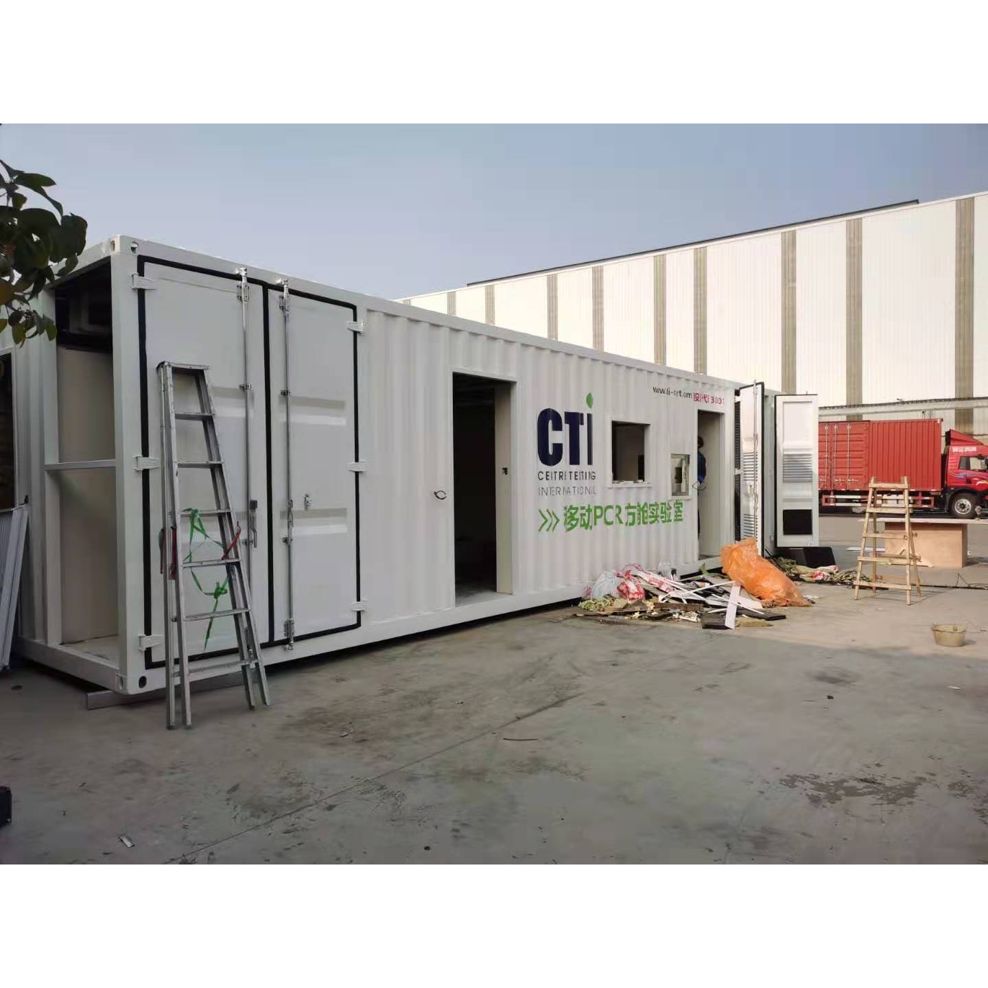模块化折叠伸展液压集装箱方舱移动学校医院实验室集装箱CT方舱港