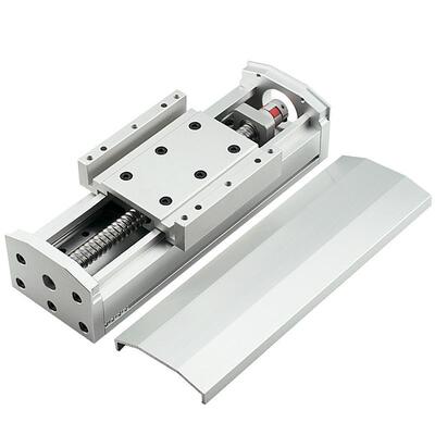 全密封滑防尘模组精密滚珠丝杆台双轨四滑块电导动手动升降工作台