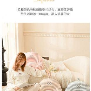 条纹蒲团坐垫地上懒人坐墩简约家用地板垫子飘窗榻榻米超软屁股垫