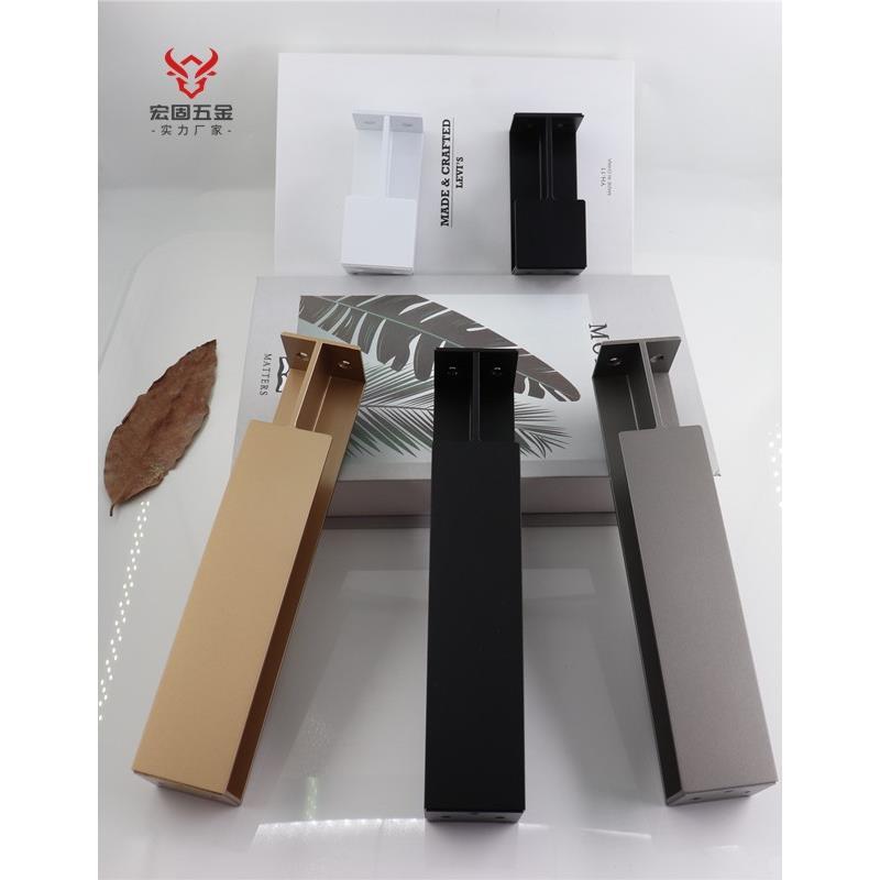 德式移门口袋拉手厚板推拉门扣黑色折叠门趟门谷仓门木门把手厚板