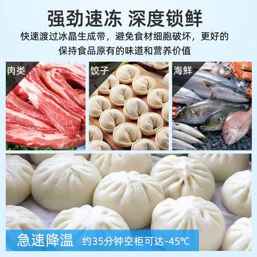 箱速冻机鲜低温冷柜小冰柜家用型冰包子海-59880度速冻柜商用