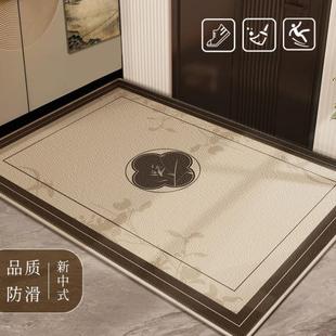 入户门地垫玄关进门脚垫家用加厚地毯门口可裁剪高级门垫子 新中式