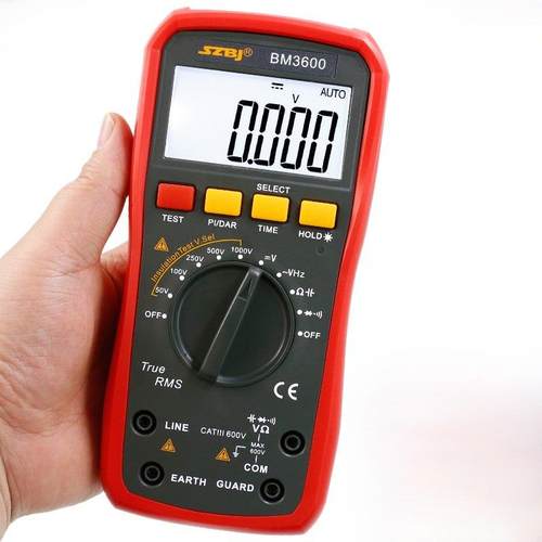 数字绝缘电阻测试仪万用表可充锂电BM3600二合一高精度手持兆欧表