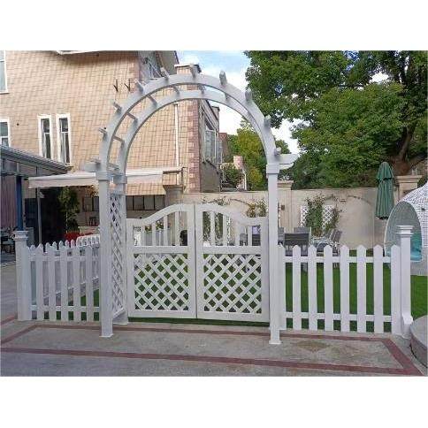 防腐木拱门花架户外实木门庭院拱形花架花园入户门弧形花架拱门