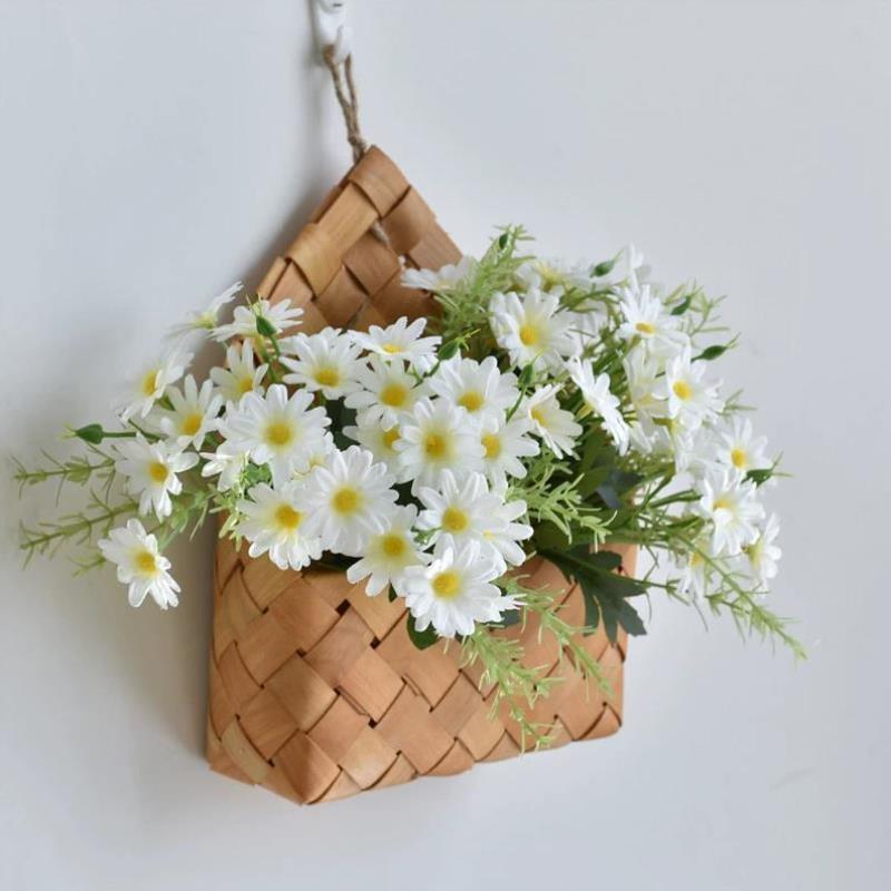 墙面装饰花篮房间卧室墙壁挂墙装饰花餐厅电视背景墙上挂件装饰品