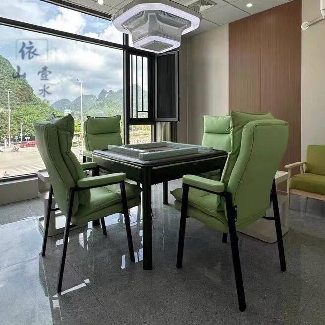 棋牌室专用打麻将椅子茶楼久坐不累舒适家用麻将馆会议靠背凳子
