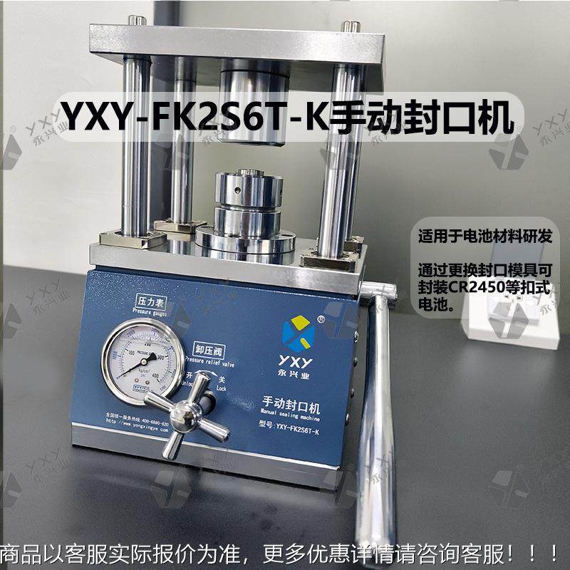 YX - FYK2S6T - K 纽 扣电本池766封口机电池材料研发扣式电池样